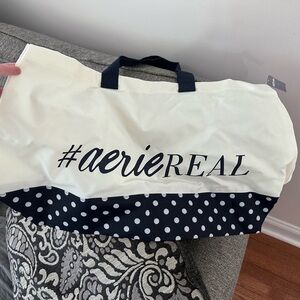 aerie #aerieREAL Tote Bag - Black and White